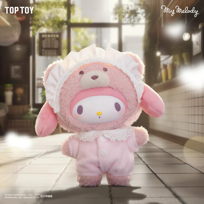 Sanrio Latte Baby Series Vinyl Face Plush Keychain Blind Box