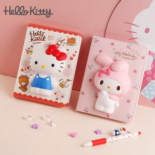 IIGEN Sanrio Squishy Notebook - Hello Kitty - Bear Cookies