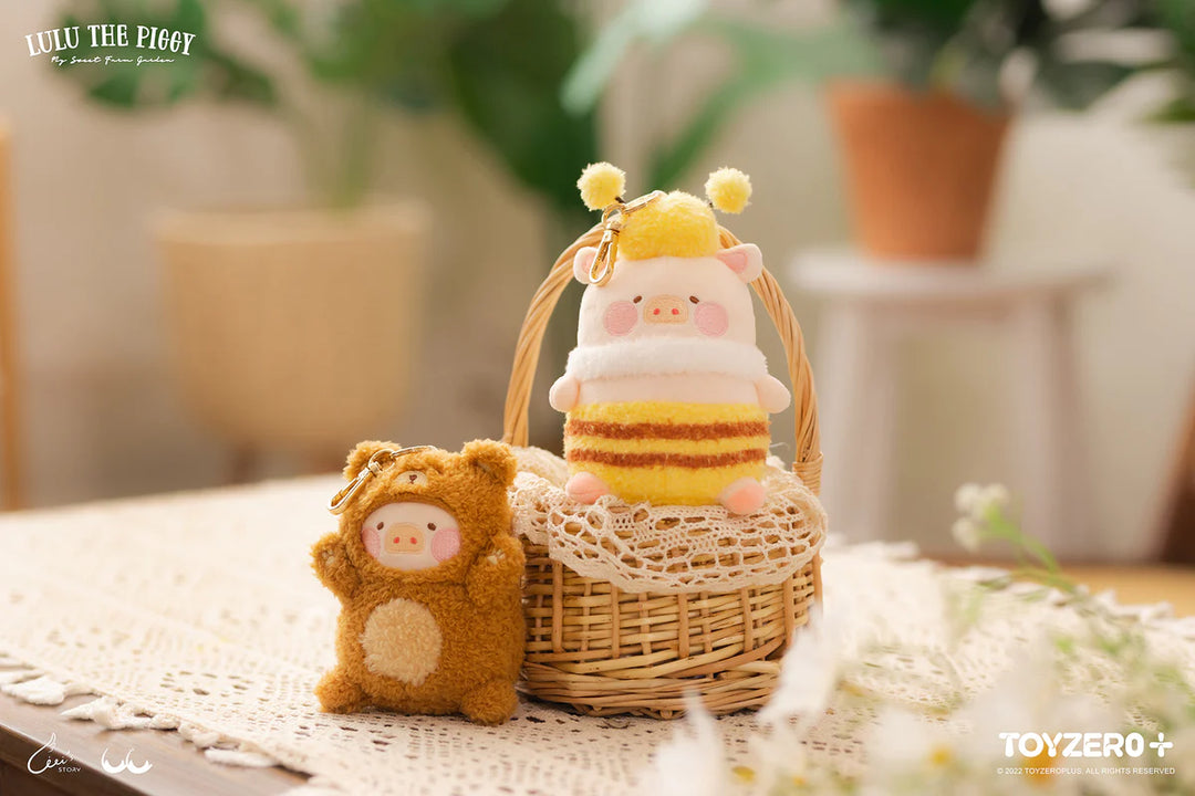 Lulu the Piggy Farmer - Plush Keychain