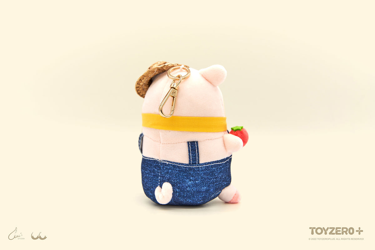 Lulu the Piggy Farmer - Plush Keychain