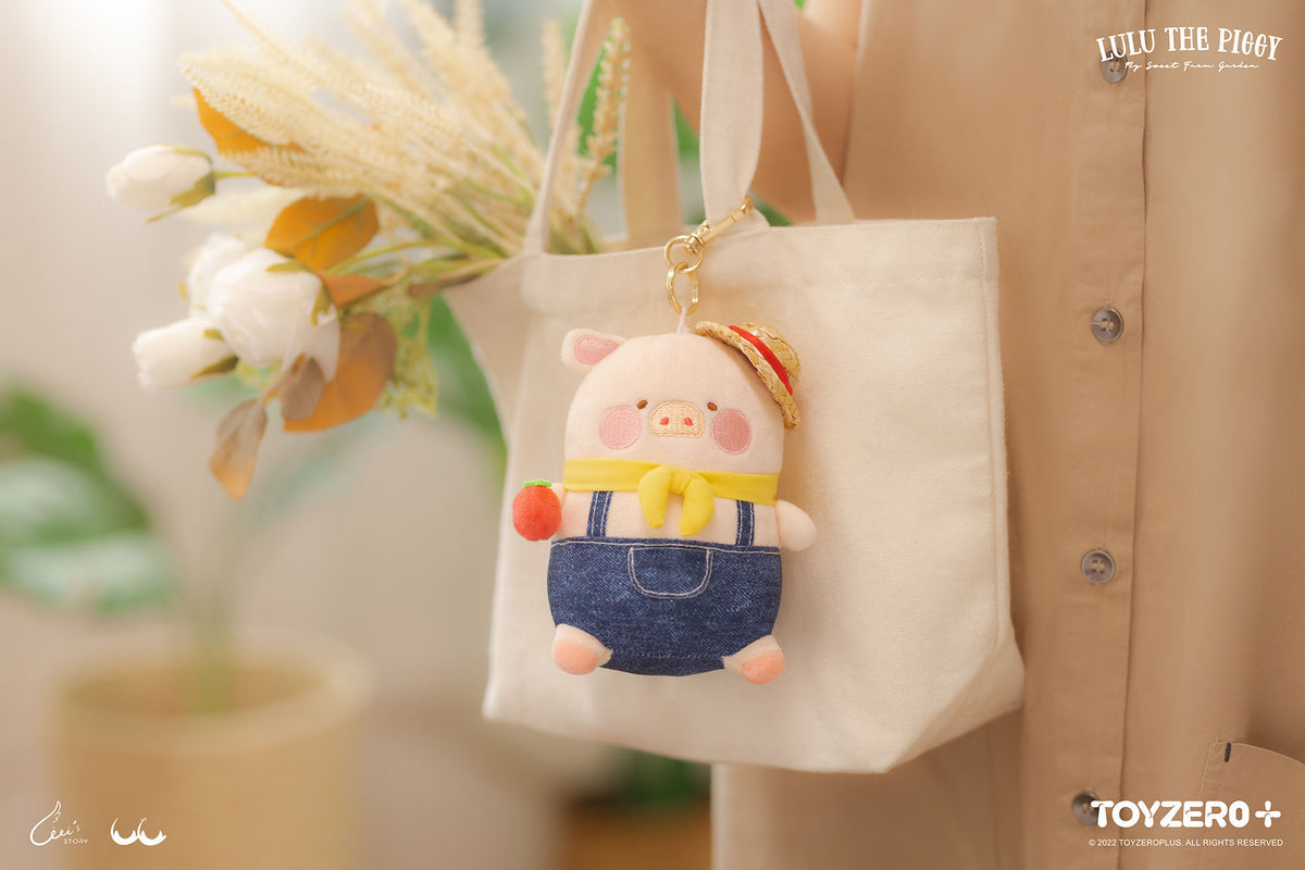 Lulu the Piggy Farmer - Plush Keychain