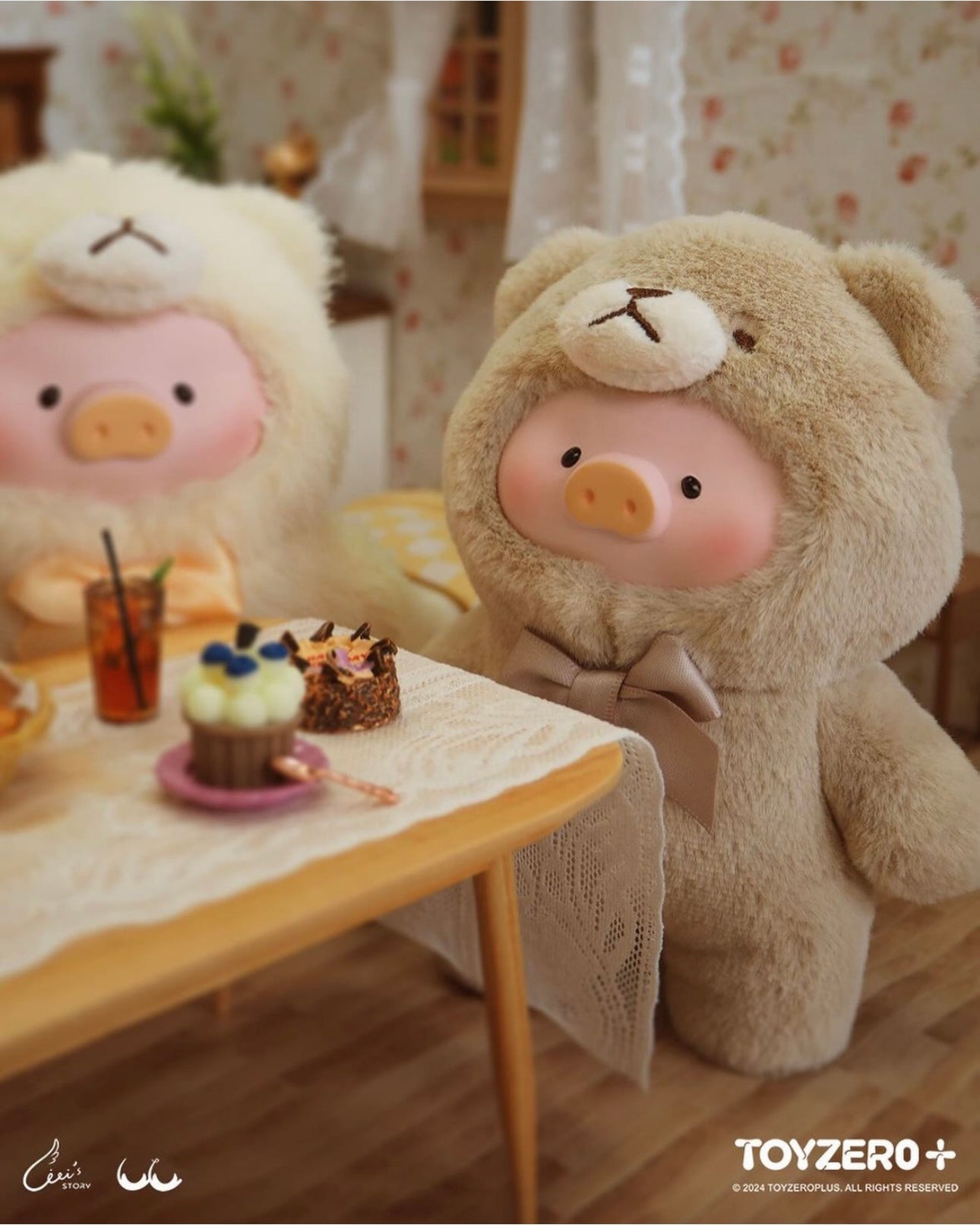 LuLu the Piggy - Vintage Teddy Shop Vinyl Face Plush Keychain Blind Box