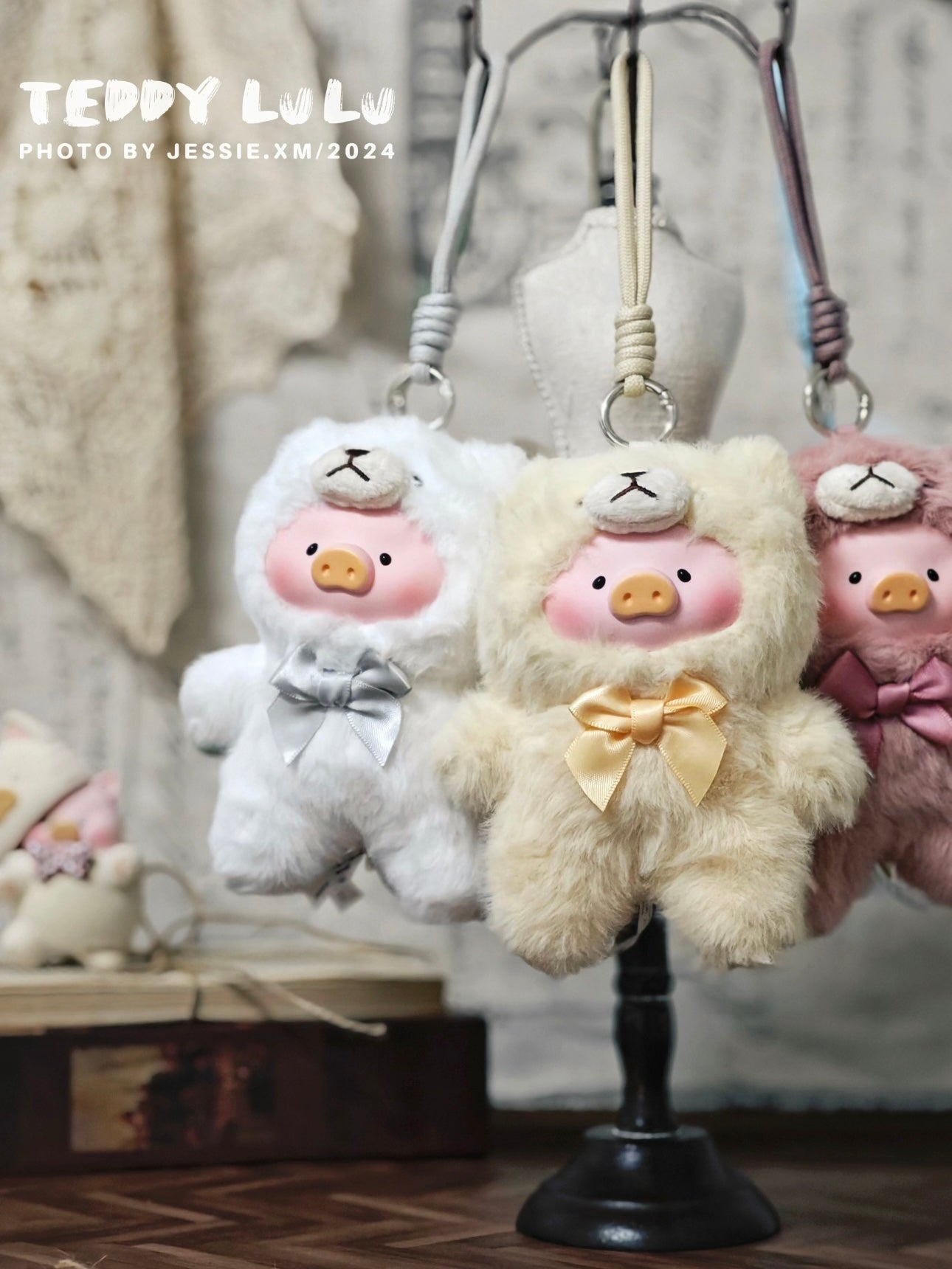 LuLu the Piggy - Vintage Teddy Shop Vinyl Face Plush Keychain Blind Box