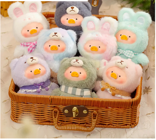 LuLu The Piggy Joyful Time Series Vinyl Face Plush Keychain Blind Box