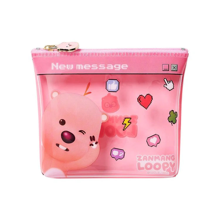 ZANMANG LOOPY PVC Pouch & Memo Note SET + Random Photo Card