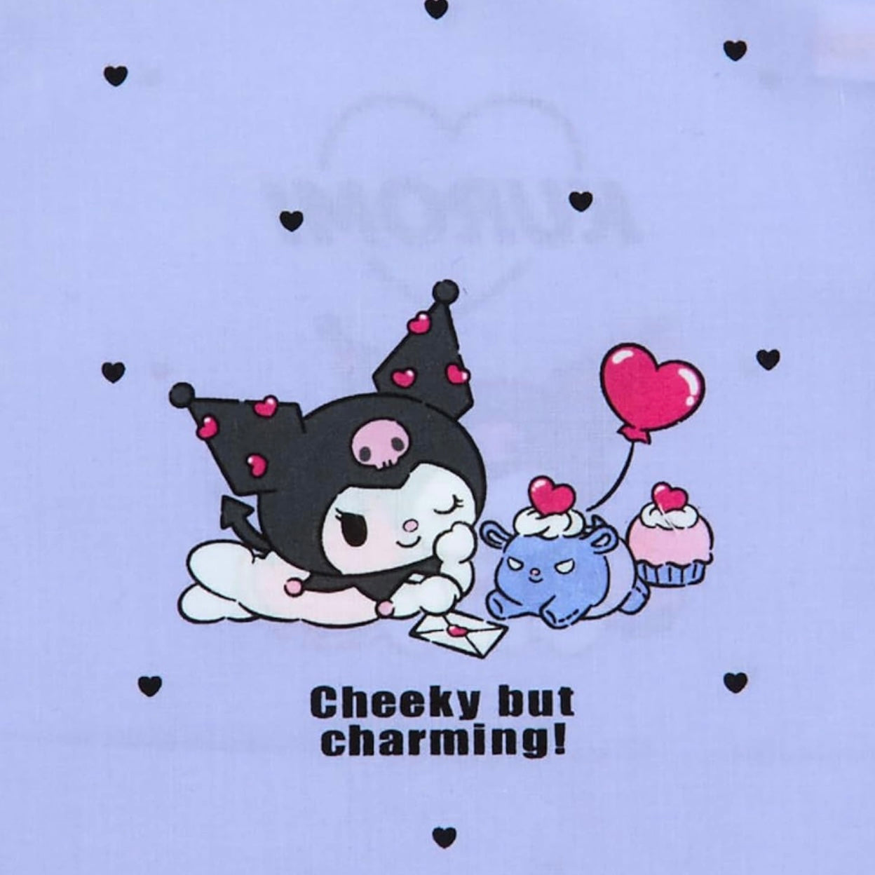 Sanrio Kuromi Gusseted Drawstring Bag S