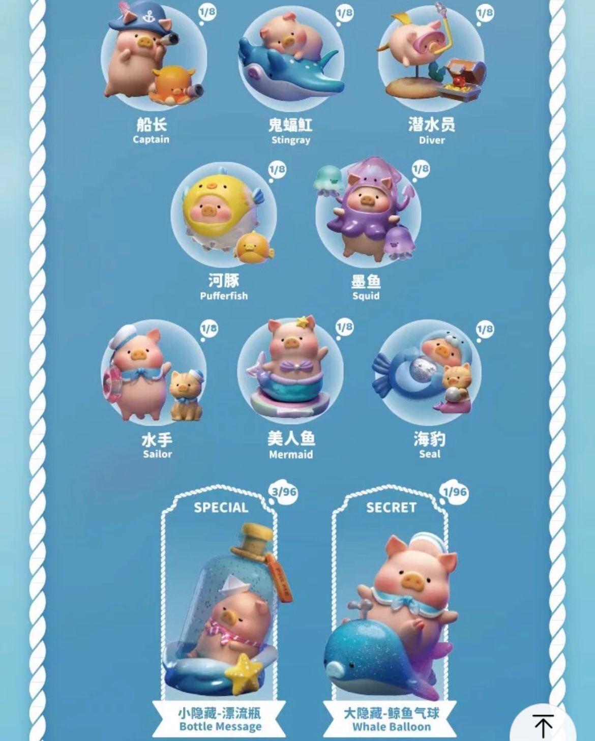 LuLu Piggy Ocean Series Blind box