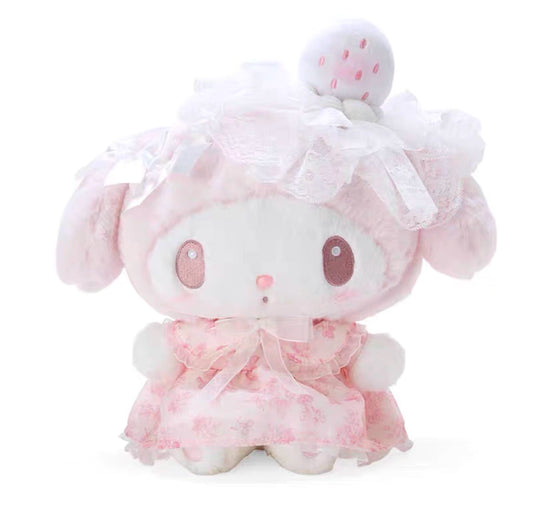 Sanrio My Melody 16/12/8-Inch  Plush - White Strawberry Edition