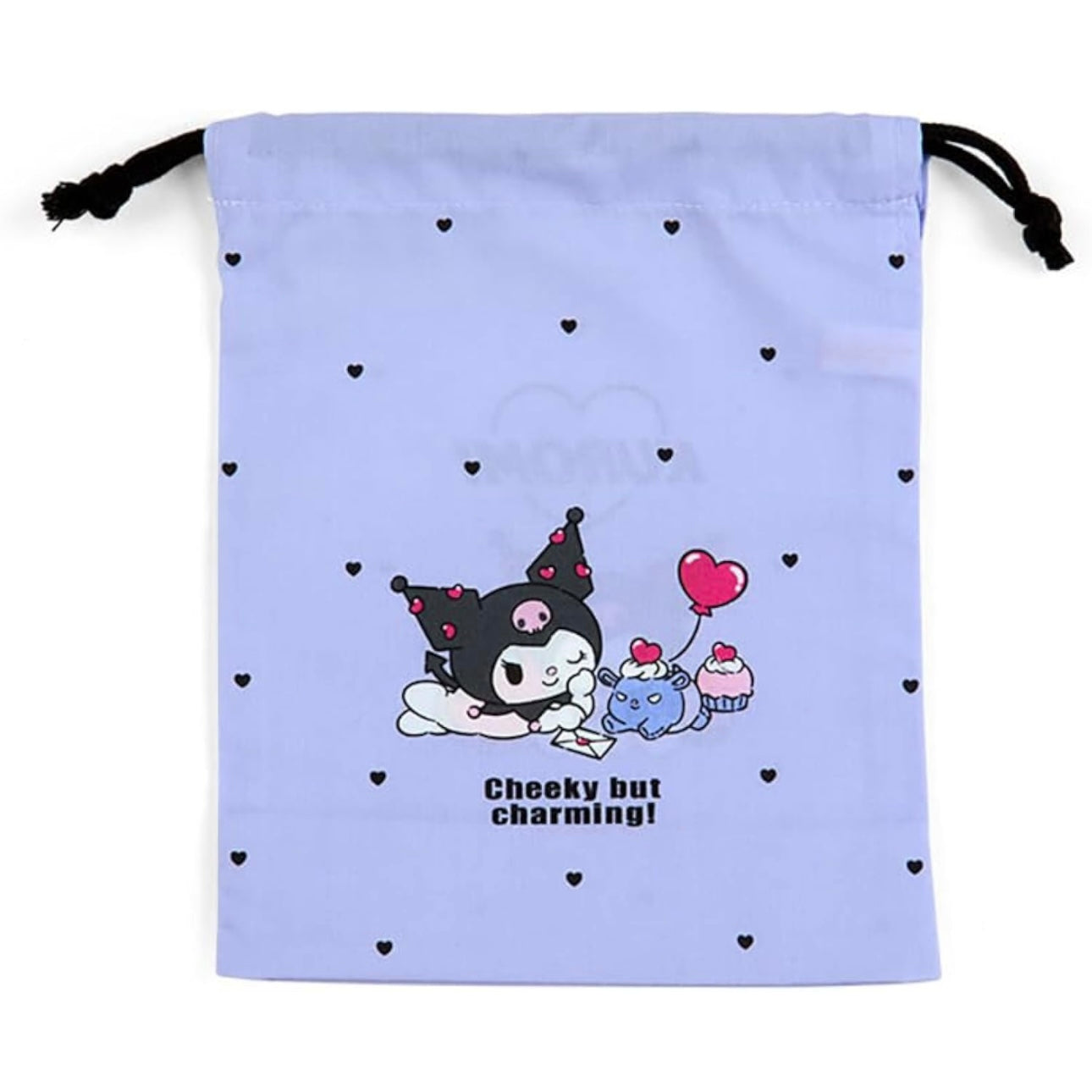 Sanrio Kuromi Gusseted Drawstring Bag S