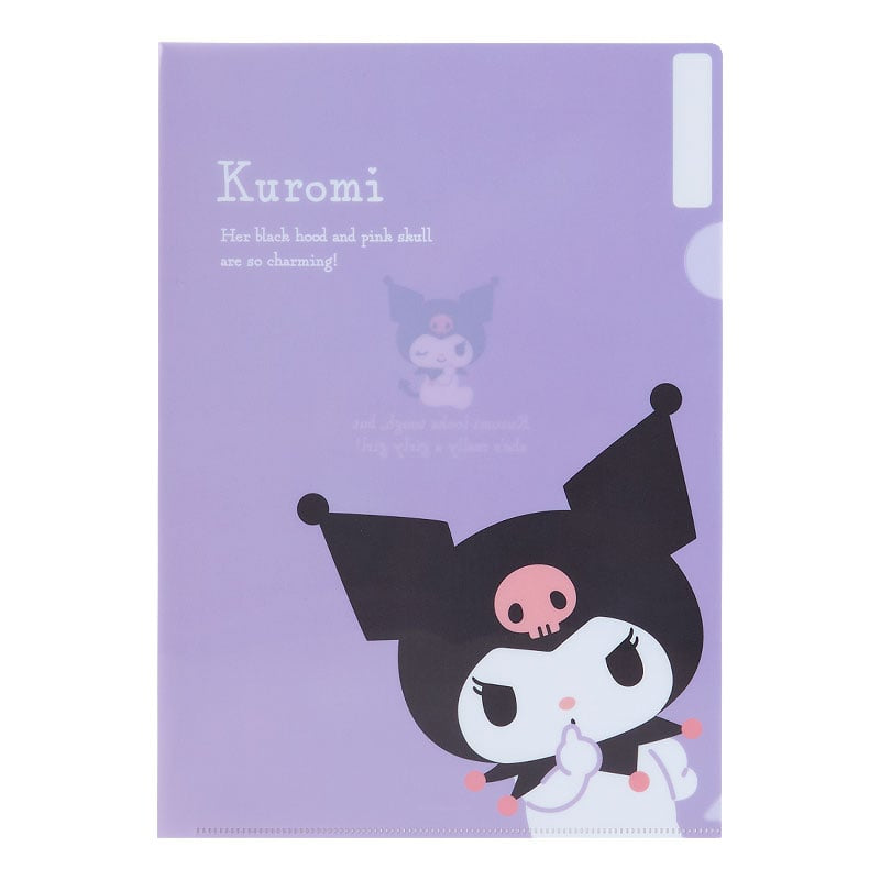 Sanrio Kuromi Expressions 3-pc Clear File Folder Set