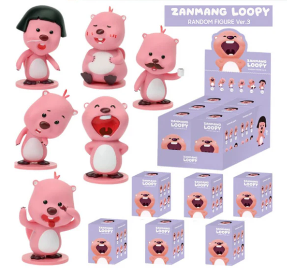 ZANMANG LOOPY Mini Figure Ver.3 Random Box or Full Set Korean Toy