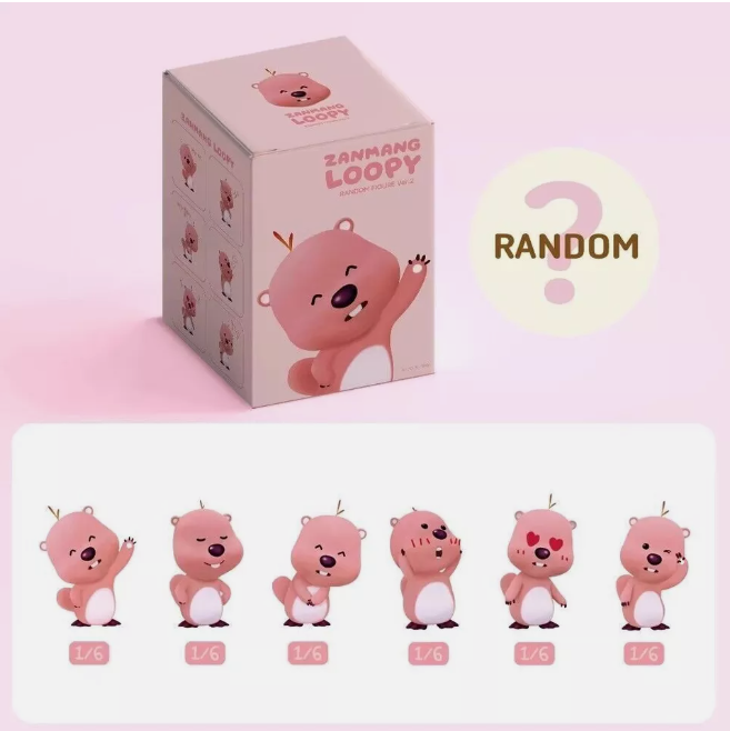 ZANMANG LOOPY Mini Figure Ver.2  Random Box or Full Set Korean Toy