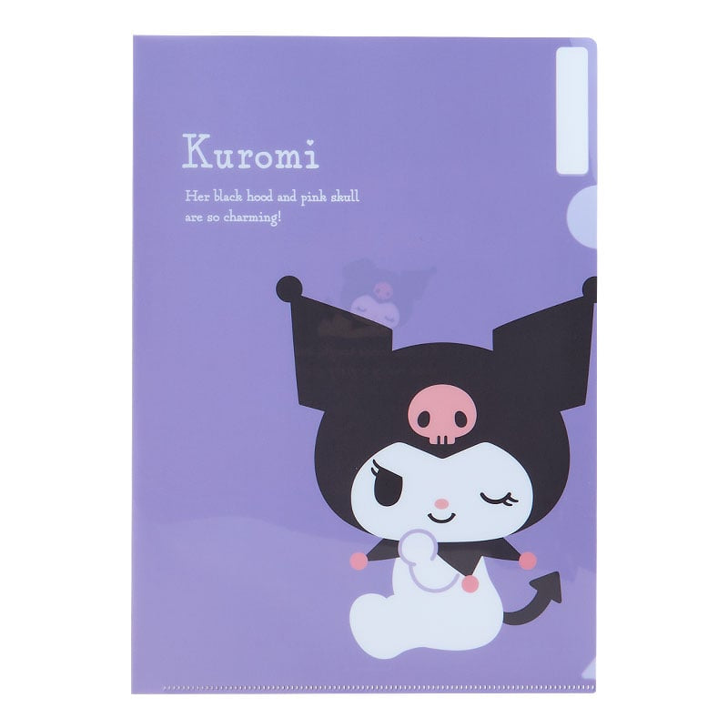 Sanrio Kuromi Expressions 3-pc Clear File Folder Set