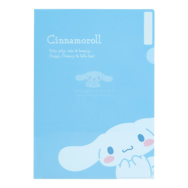 Sanrio Cinnamoroll Expressions 3-pc Clear File Folder Set