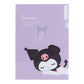 Sanrio Kuromi Expressions 3-pc Clear File Folder Set