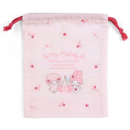 Sanrio My Melody Gusseted Drawstring Bag S