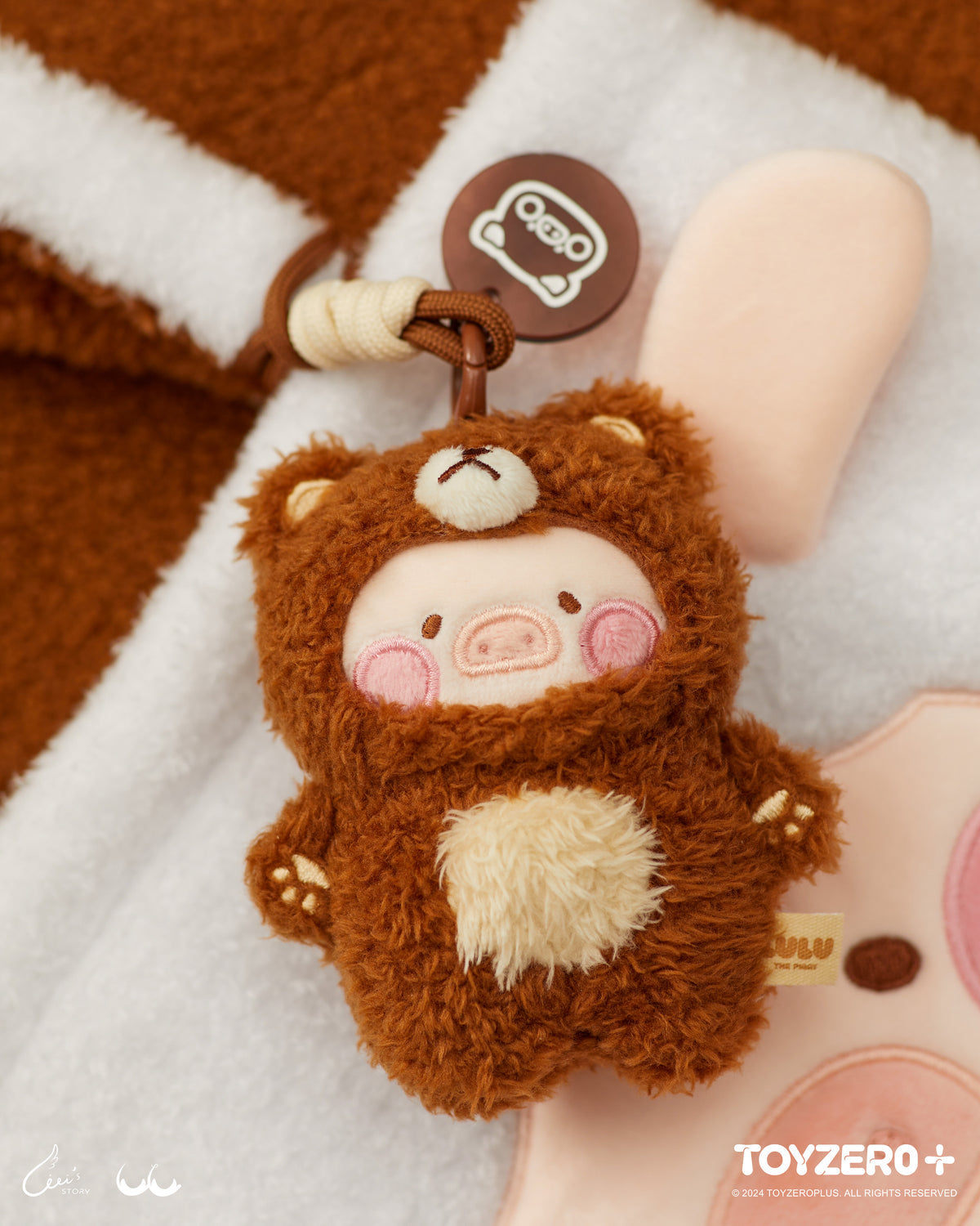 LULU THE PIGGY COSTUME SERIES - MAGNET PLUSH KEYCHAIN