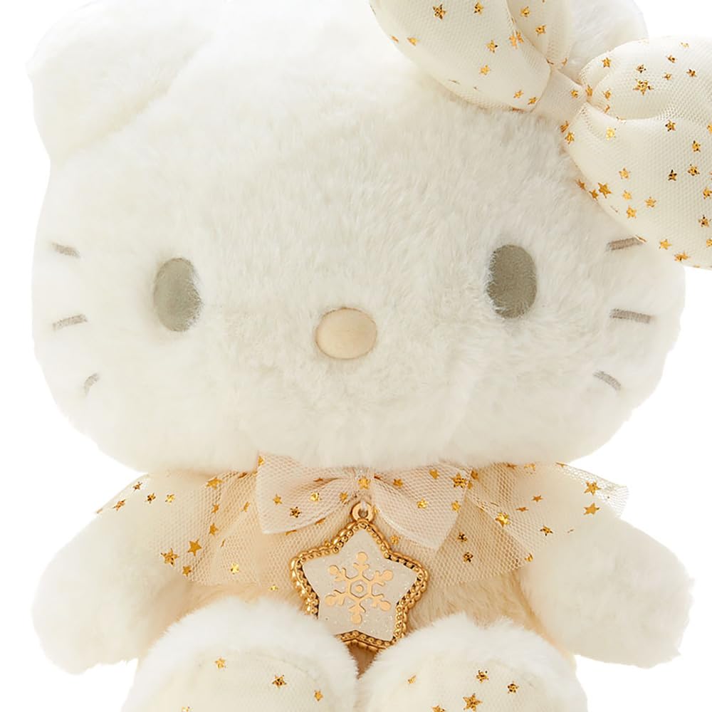 Sanrio Hello Kitty Fluffy 9"Plush : White Gold