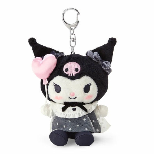 Sanrio KUROMI KEY CHAIN W MASCOT PLUSH TOY