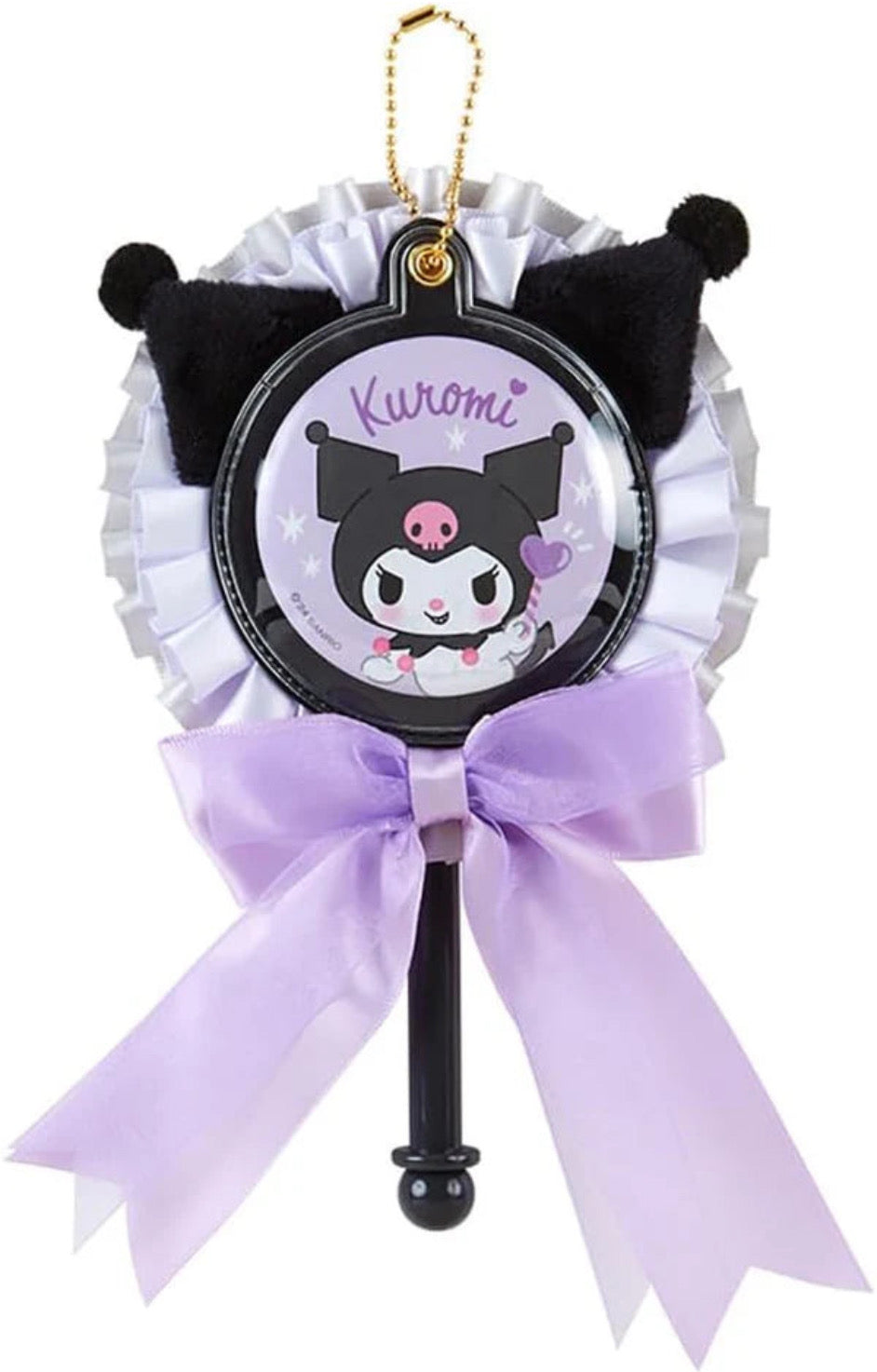 Japan Sanrio Original Rosette Cane Mascot - Kuromi