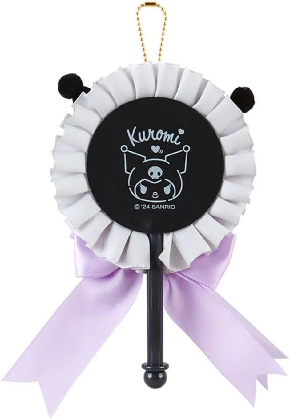 Japan Sanrio Original Rosette Cane Mascot - Kuromi