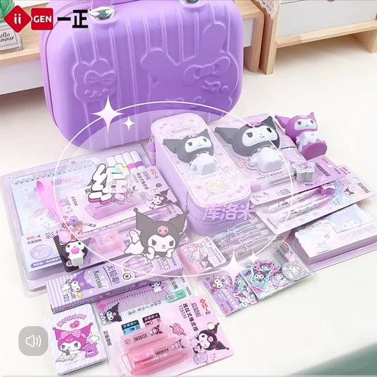 Ultimate Kuromi Deluxe Stationery Gift Set – Your All-in-One Desk Essentials with a Cute Twist!